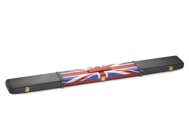 ¾ Snooker Queue Lederkoffer Union Jack Muster